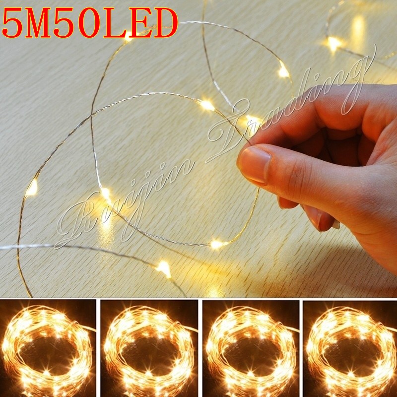 Dây Đèn Led Trang Trí 5m 50 Bóng Cr2032