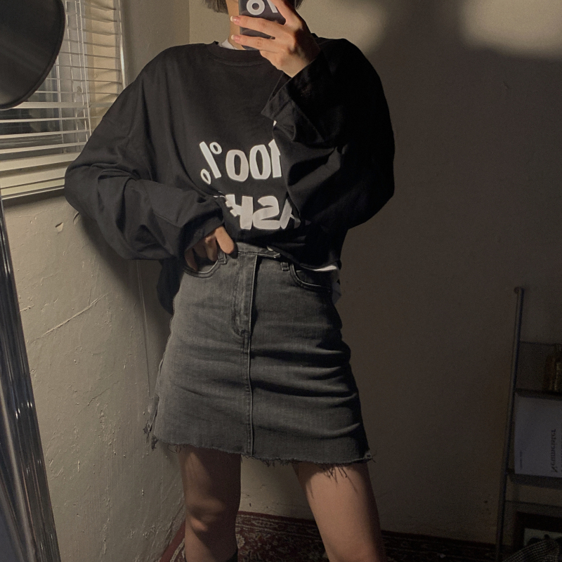 Áo thun tay dài in chữ phong cách Hàn Quốc hợp thời trang cho nữ | BigBuy360 - bigbuy360.vn