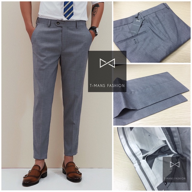 Quần tây nam, quần âu nam chất vải lạnh, mịn mát cao cấp không co giãn của TMANS