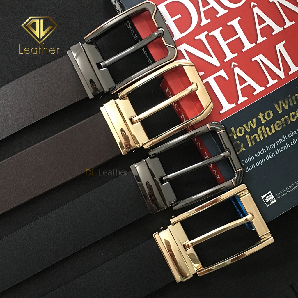 DâyNịt Nam/Thắt Lưng Nam Da Bò Khóa Xỏ Kim Cao Cấp DLKKCC-04
