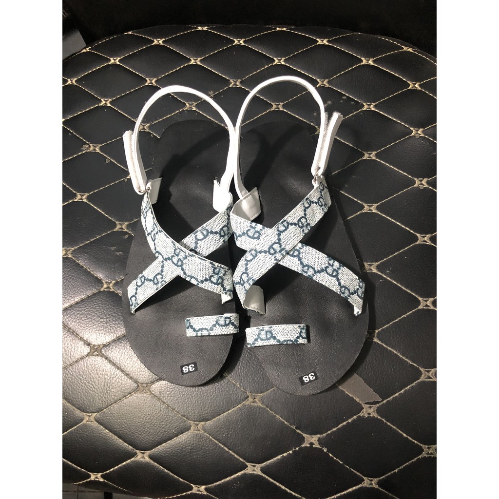 dép quai hậu nữ sandal đồng nai đế đen quai hậu g xanh size từ 35 nữ đến 42 nữ