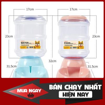 Bát ăn tự động và bát uống tự động chó mèo 3,8 lít sỉ SLL-bát ăn tự động chó mèo