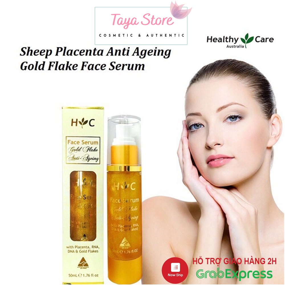 Serum dưỡng da chống lão hóa Healthy Care Anti Ageing Gold Flake Face Serum 50ml Úc