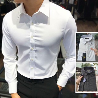 Áo Sơ Mi Trắng Nam Cao Cấp Hàng Vnxk không bai không nhăn không xù