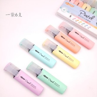 Set 6 bút highlight lớn pastel BC727 DecorMe