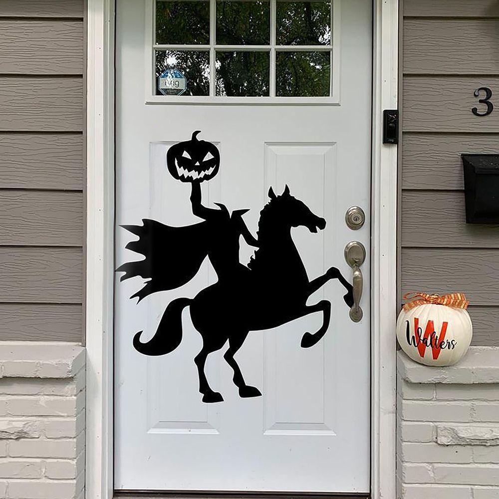 Miếng Dán Tường Trang Trí Hình Lồng Đèn Bí Ngô Halloween