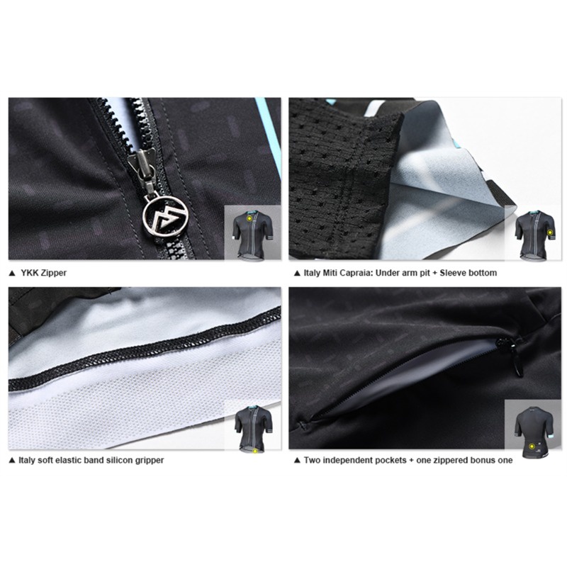 Áo đạp xe ngắn tay Monton PRO VENUCIA BLACK