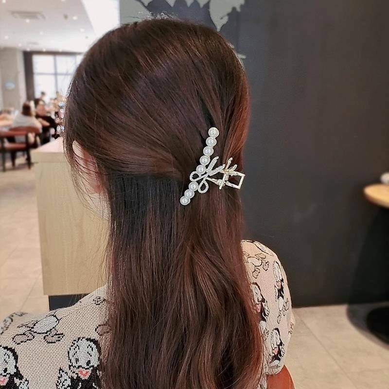 Kẹp gắp tóc đính ngọc trai nhân tạo thời trang