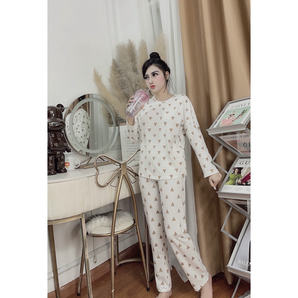 Đồ bộ mặc nhà dài tay Ssecret chất cotton dày dặn, dễ thương