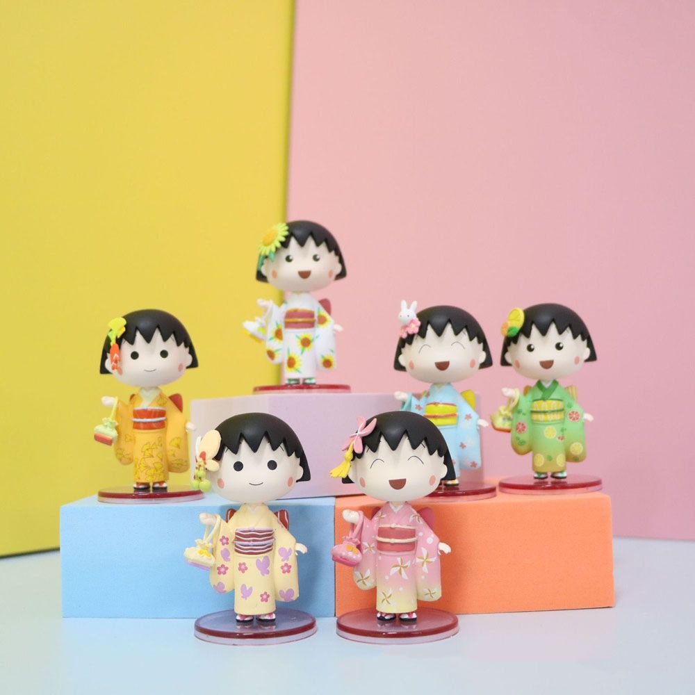 Set 6 mô hình nhân vật Chibi Maruko đáng yêu