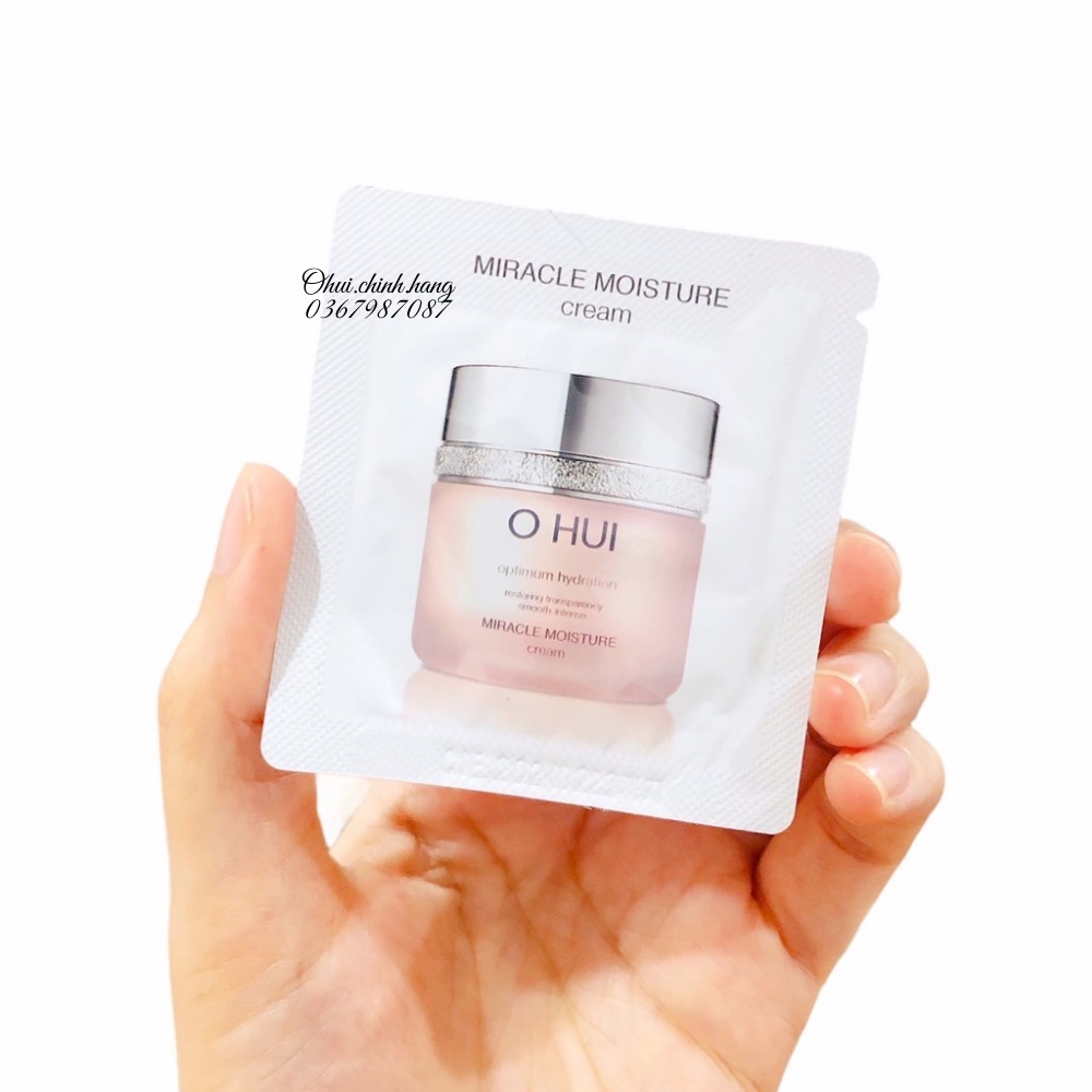 Gói kem dưỡng ẩm Ohui Miracle Moisture Cream dành cho da khô 1ml_𝐄𝐁𝐈𝐒𝐔 𝐂𝐎𝐒𝐌𝐄𝐓𝐈𝐂𝐒
