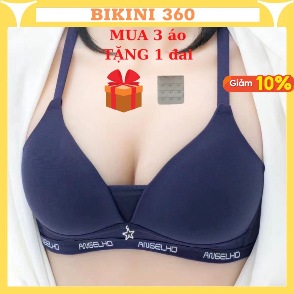 Áo ngực không gọng mút mỏng su lụa 3285 chất đẹp trẻ trung sang chảnh ôm ngực from trung; bikini