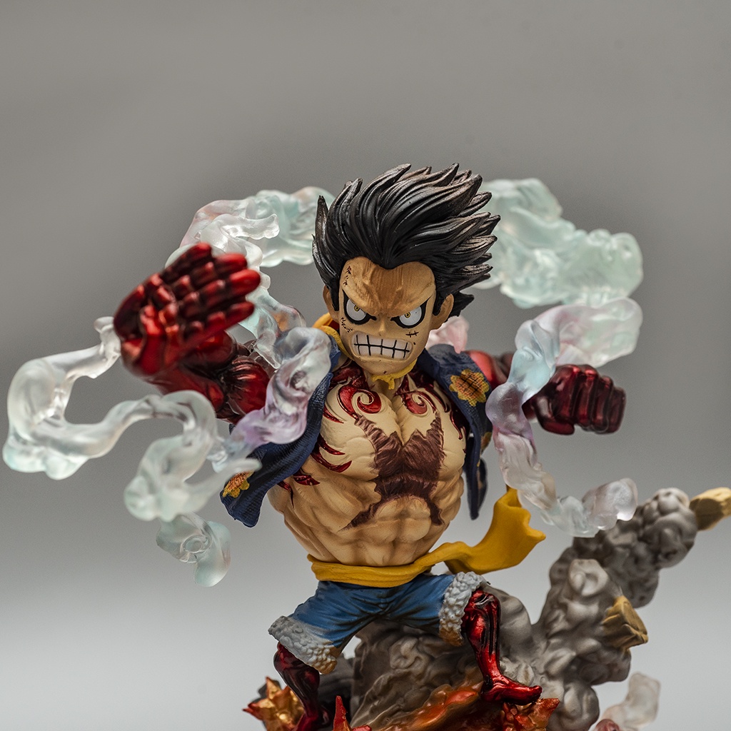 Mô hình One Piece Luffy Gear 4 Bounce Man LF04 cao 16cm mô hình One Piece Figure Luffy băng Mũ Rơm Haki Shop