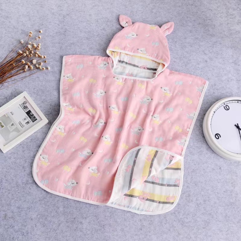 Minchun123:CHỌN MẪU Khăn tắm cho bé/ khăn tắm đi bơi đi biển chất xô bamboo 6 lớp