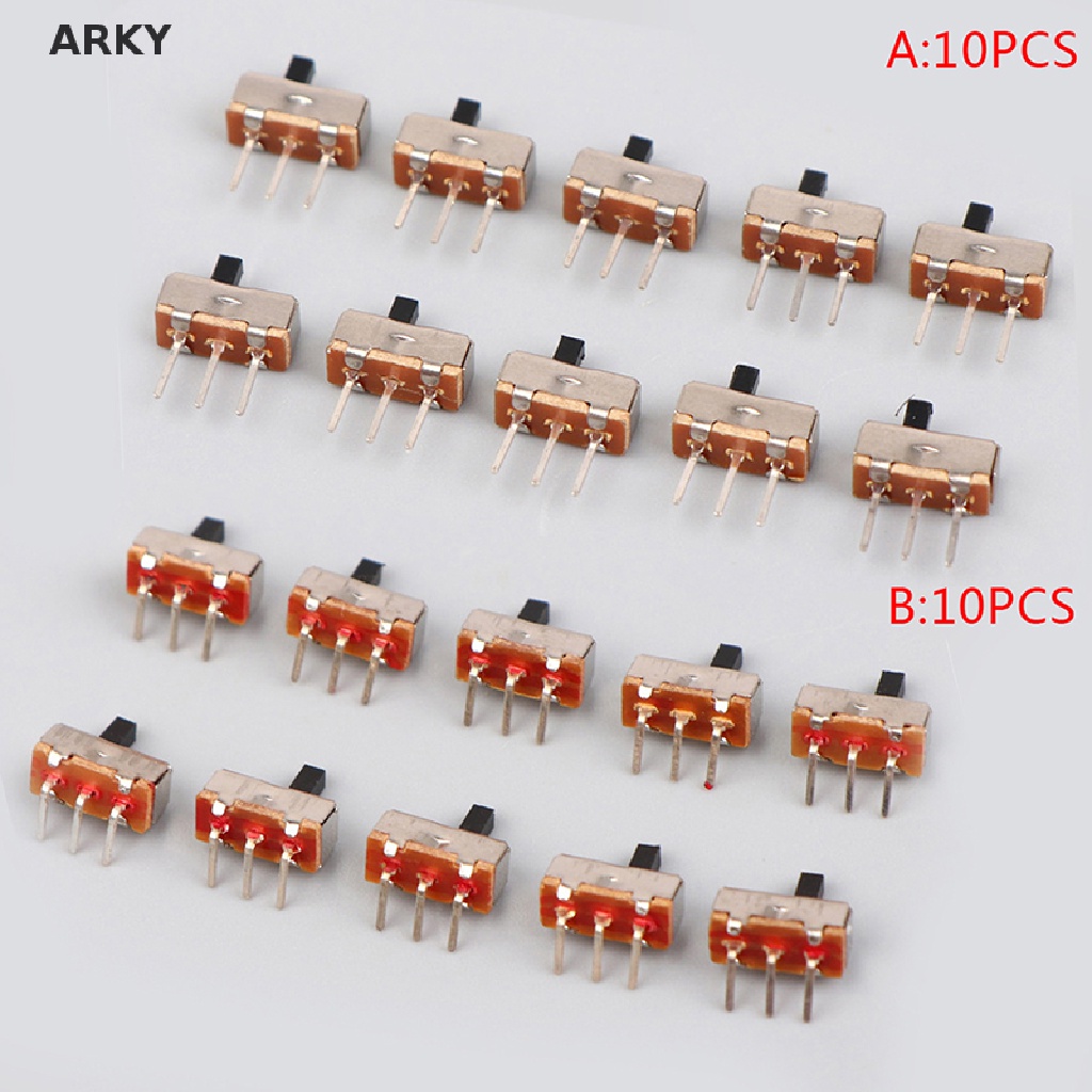 Set 10 Công Tắc Gạt Ngắt Tắt 2 Vị Trí SS12D00 3Pin 1P2T