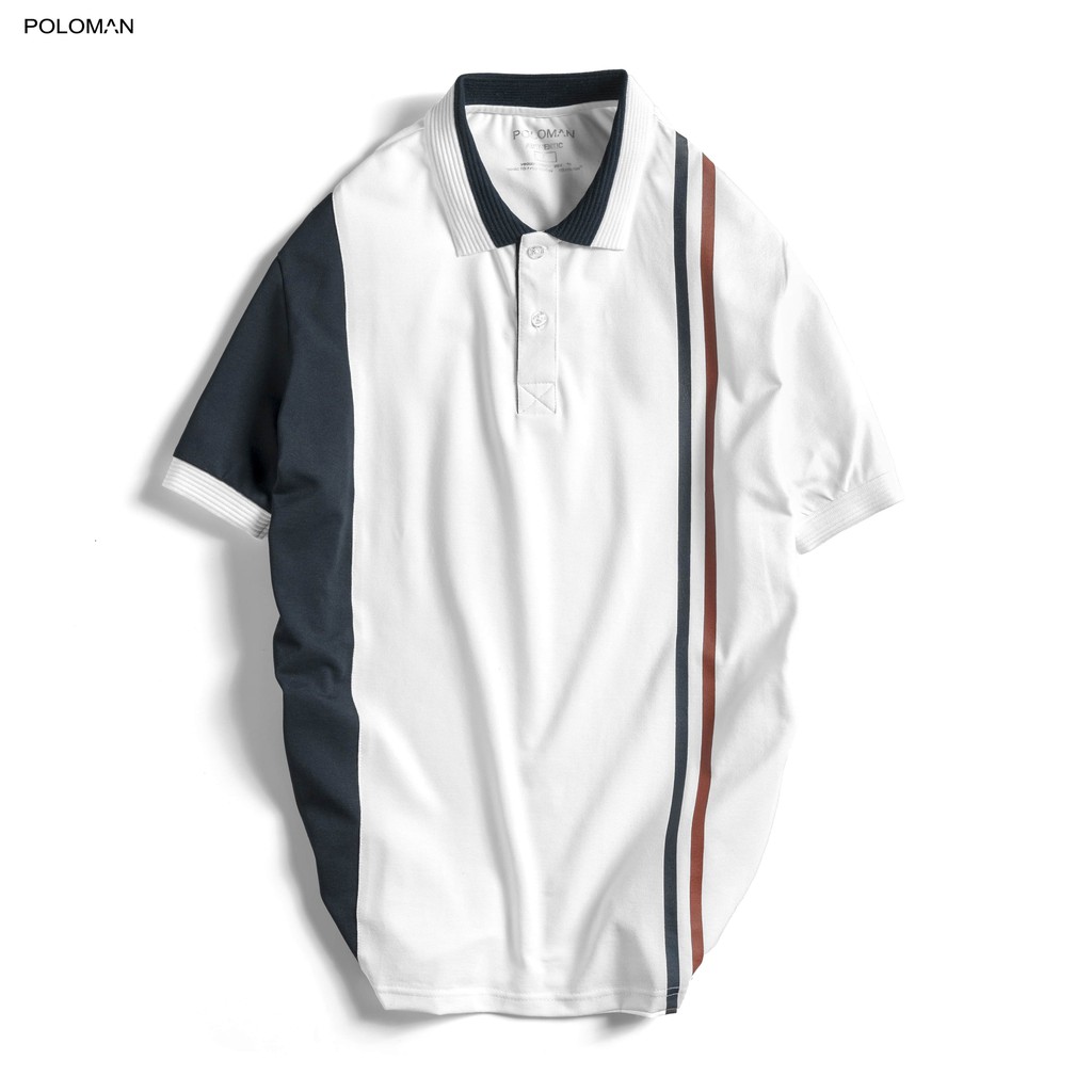 Áo POLO nam cổ bẻ GARY phối sọc caro vải cá sấu Cotton xuất xịn,chuẩn form, sang trọng - thanh lịch - HappyHow