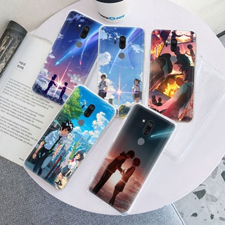 Ốp Điện Thoại Trong Suốt Hình Anime Your Name Cho Lg G5 G6 G7 G8 Thinq K9 K11 Q60 V20 V30 V30S V35 V40 Tr137