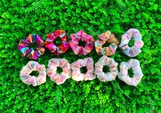[Siêu rẻ] SCRUNCHIES phản quang cầu vồng