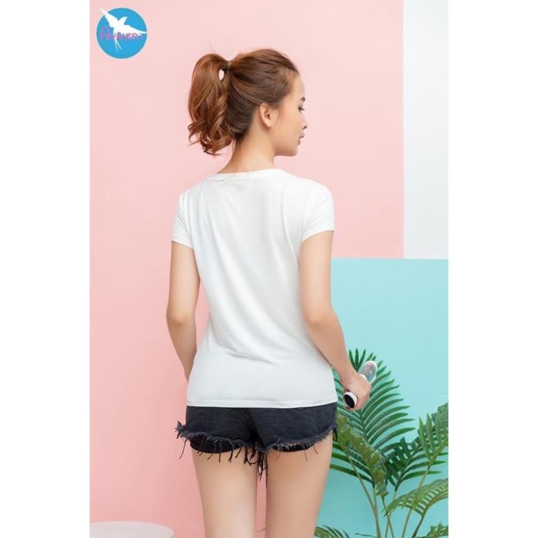 Áo phông nữ Avaler sợi tre cô tròn