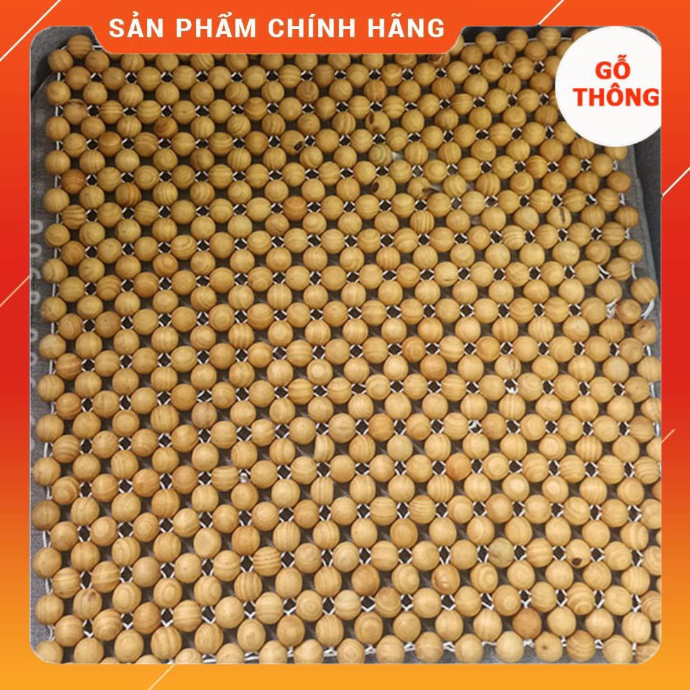 Combo lót ghế hạt gỗFREESHIPLót ghế ô tô đàn thông + lót thông vuông loại tốt