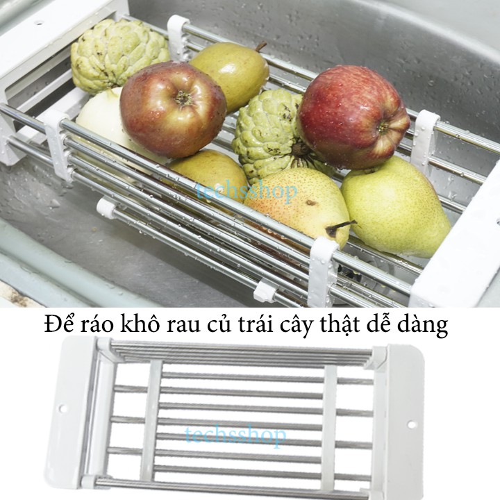 Kệ Kê Bồn Rửa Chén Kéo Co Giãn Tiện Lợi Trong Nhà Bếp