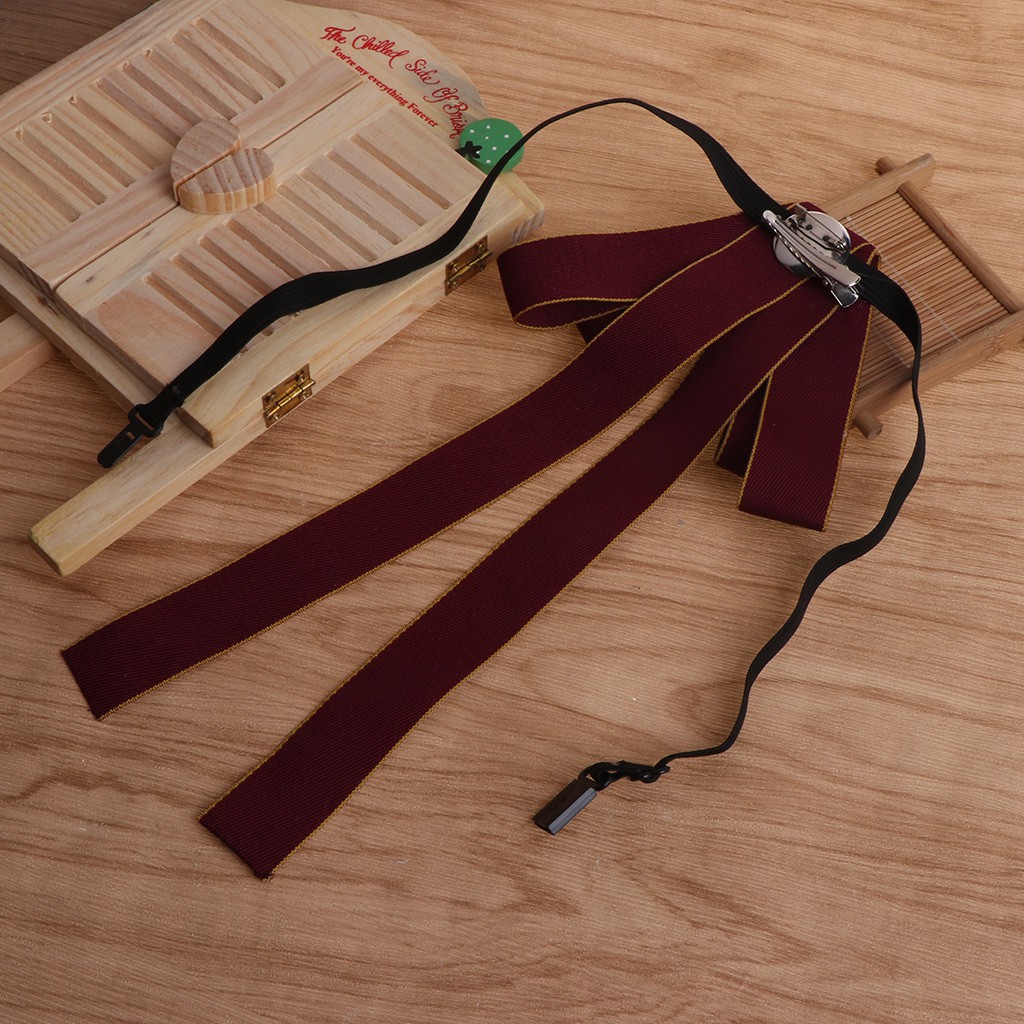 Nơ buộc cổ áo dạng dây ruy băng thời trang cho nam nữ