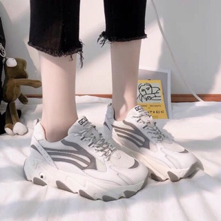 [ Sẵn 2 màu] Giày nữ Ulzzang phản quang đế kiểu mới 2020