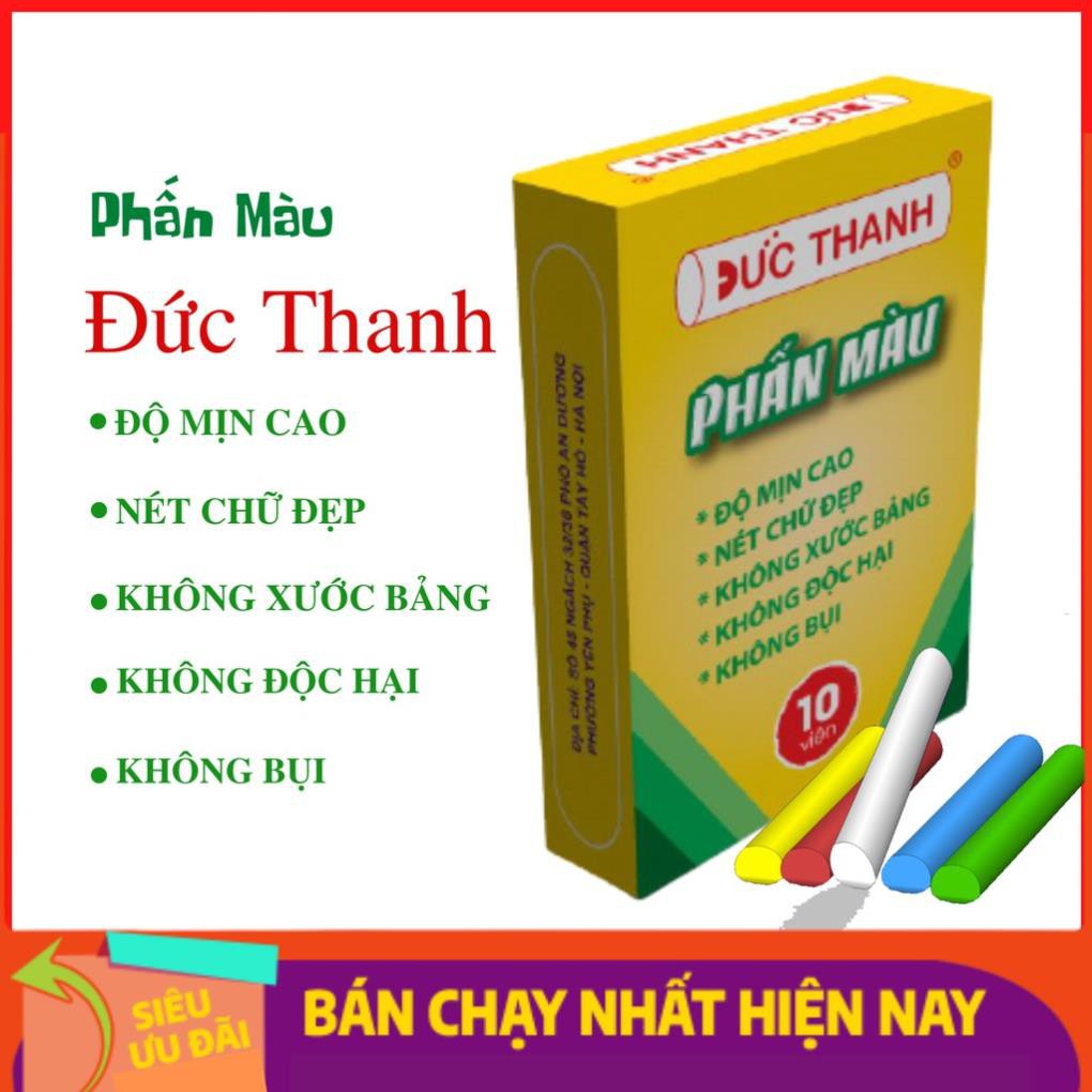 Phấn Màu Viết Bảng Đức Thanh ̣̣(12 Viên/ Hộp)