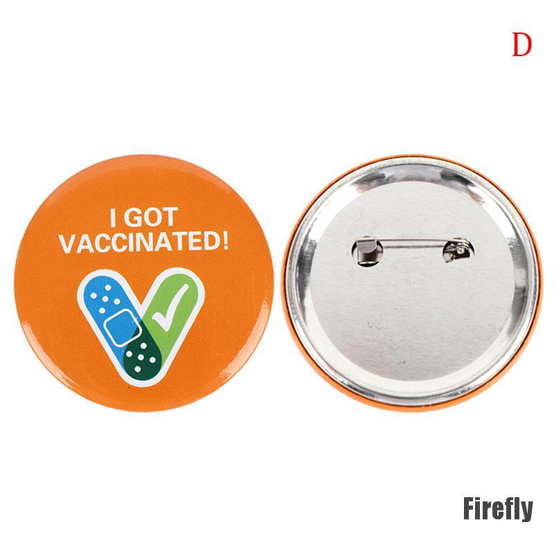 1 Huy Hiệu Cài Áo Hình Logo vắc-xin Thời Trang