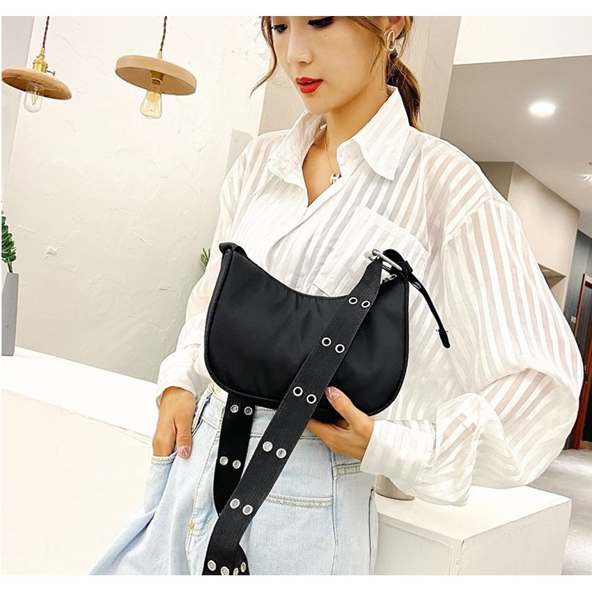 TÚI ĐEO CHÉO, TÚI ĐEO VAI NỮ DÂY DÙ 2 LỖ BH 496 | BigBuy360 - bigbuy360.vn