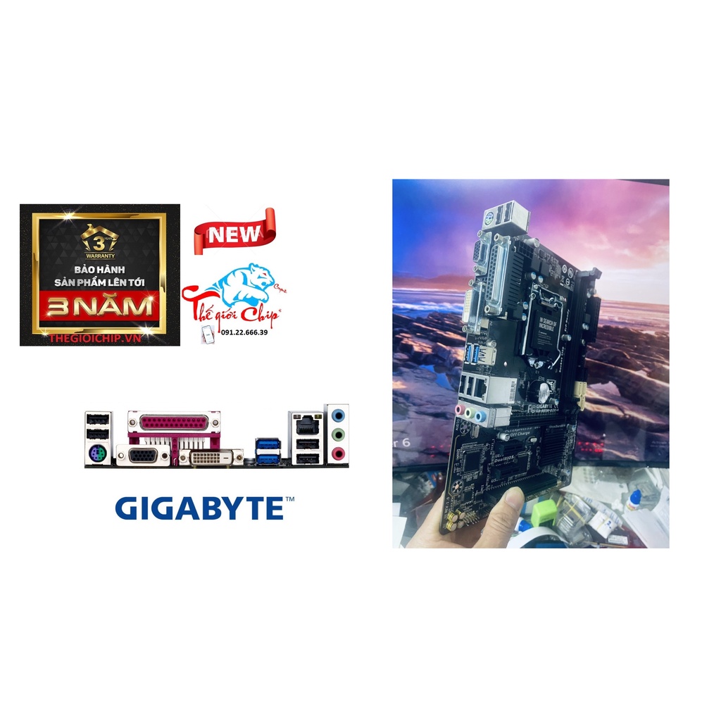 [HCM]Bo Mạch Chủ (Mainboard) Gigabyte B85M-D3V (CTY Box-3 Năm)