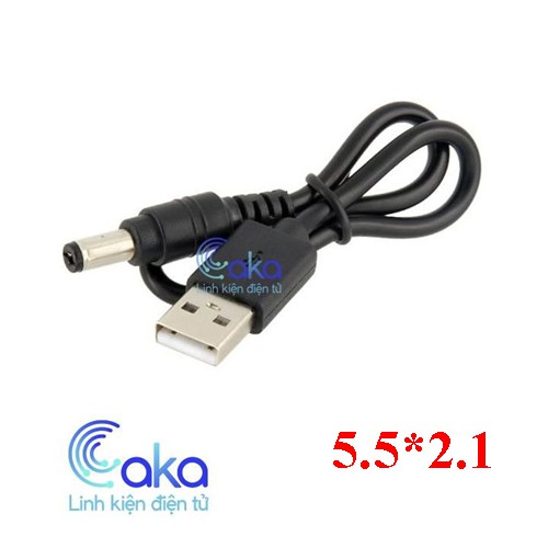 Dây nguồn USB DC 5.5*2.1mm