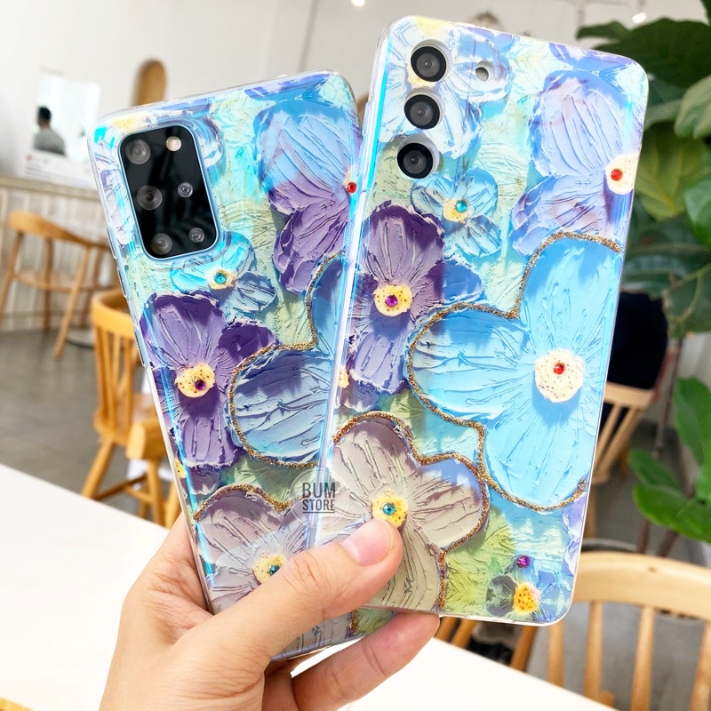 Ốp Lưng Samsung S23 Ultra / S23 Plus / S22 ULTRA / S21 Ultra / S21 Plus / S21 FE /  S20 Ultra / S20 FE Hoa Màu Nước