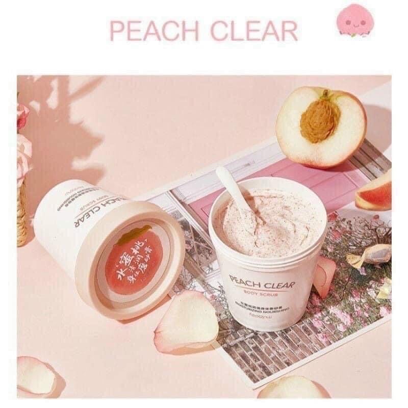 Tẩy da chết Đào heyxi peach clear 200gam