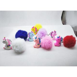 MJJ Móc Khóa Kỳ Lân Unicorn - Bóng tóc Ngựa 1 Sừng