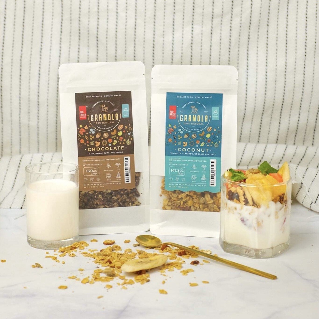 Ngũ Cốc Granola 50g Giàu Hạt Thích Hợp Cho Người Ăn Kiêng, Giảm Cân