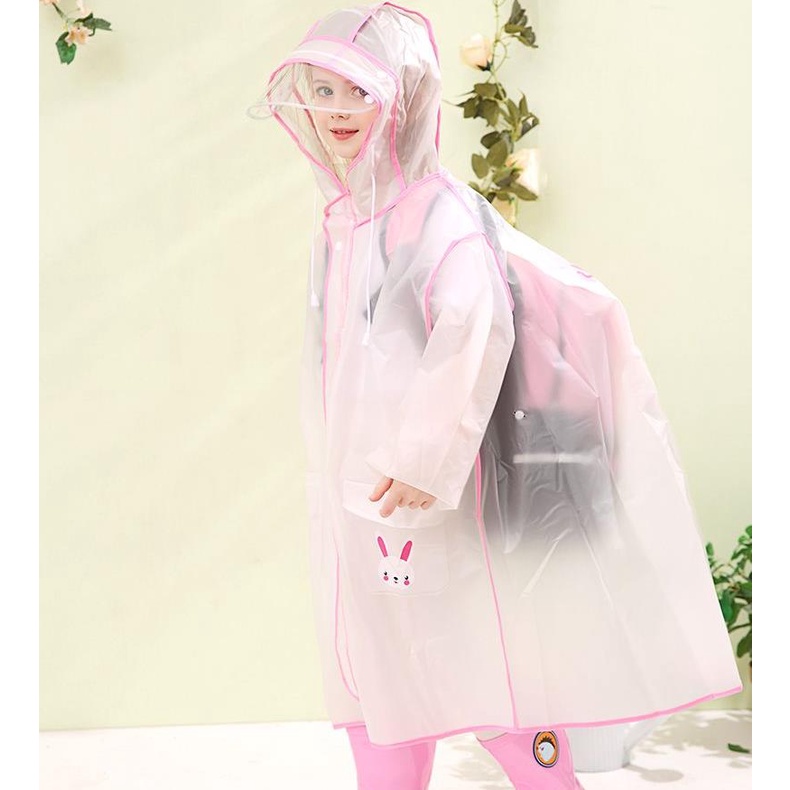 ♛Bộ Áo Mưa Chống Thấm Nước Họa Tiết Hoạt Hình Dễ Thương Cho Bé
