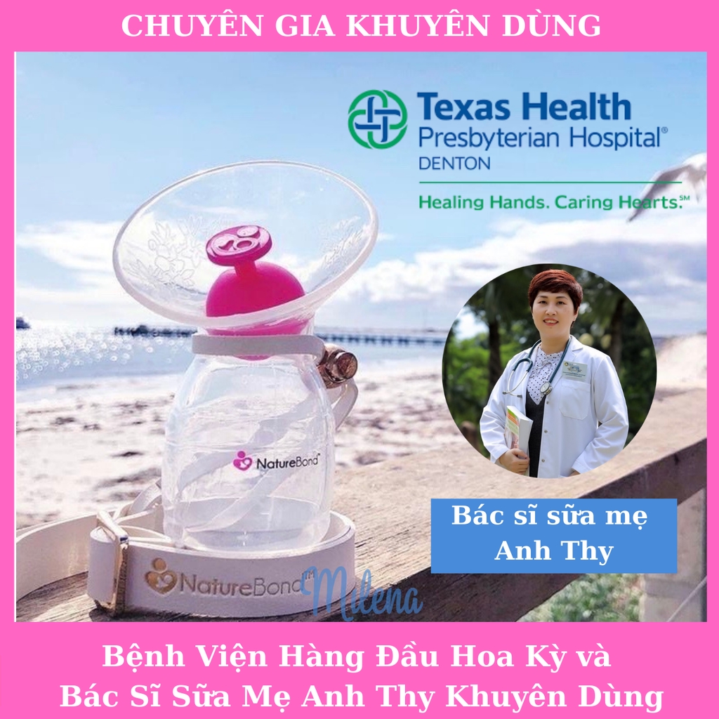 Combo Cương Sữa Sinh Lý Tắc Tia Sữa, Máy Massage Thông Tắc Tia Sữa Kích Thích Xuống Sữa Lavie và Cốc Hứng Sữa Naturebond