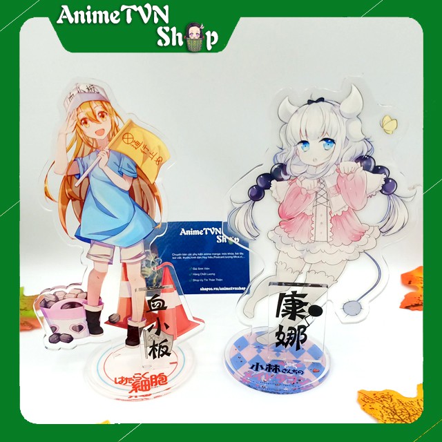 Tượng Mica Standee anime/manga Tiểu cầu Cells at work và Kanna Kobayashi - Nhựa Cứng Acrylic In nhiều chi tiết sắc nét