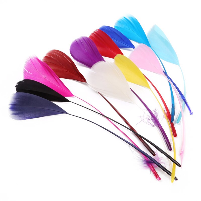 Tự nhiên 50 chiếc / lốc Trang trí lông ngỗng đẹp 15-20 cm Kết hợp 13 màu để làm Váy thủ công DIY Váy trang trí quần áo dự tiệc