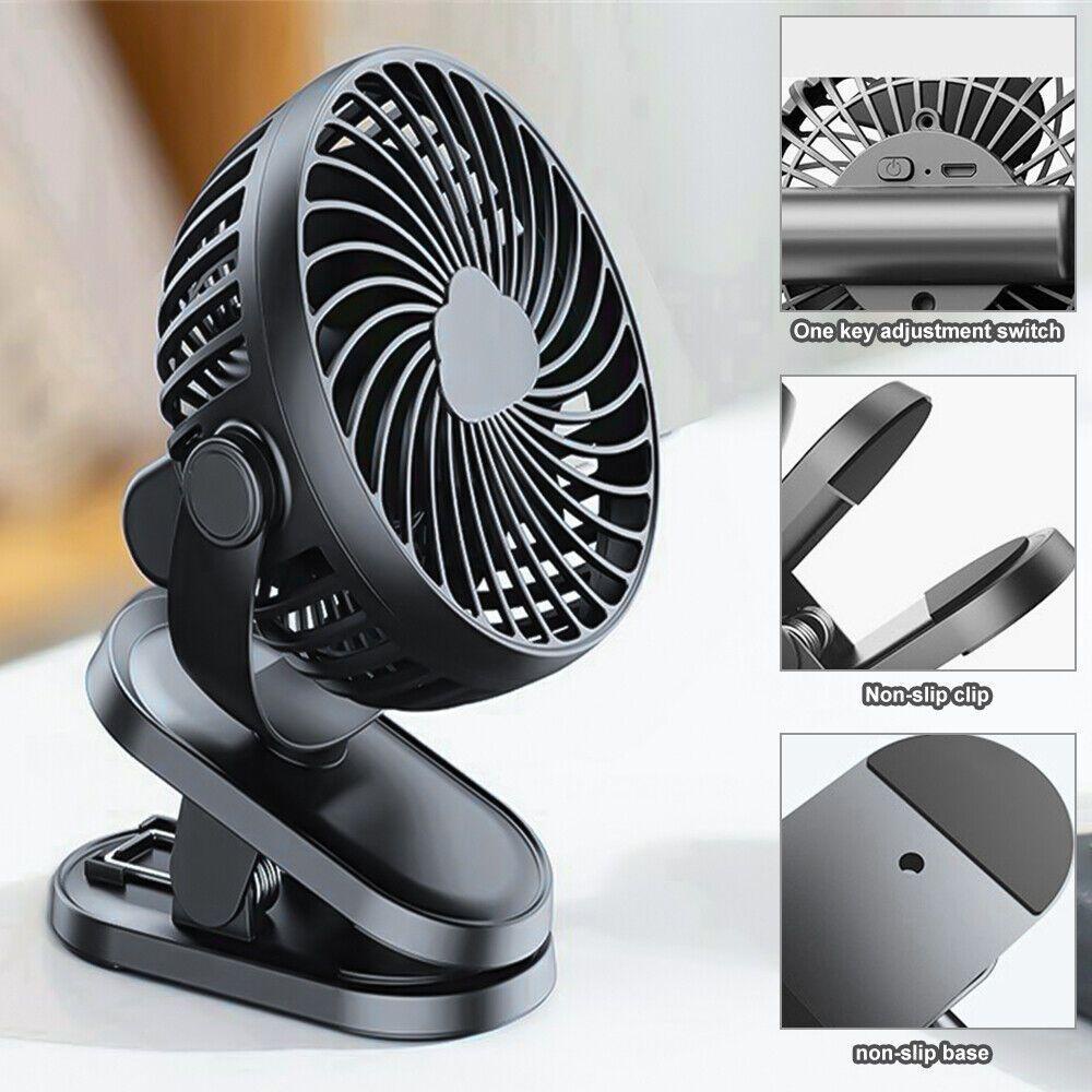 Quạt Làm Mát Siêu Yên Tĩnh Gắn Xe Đẩy Em Bé