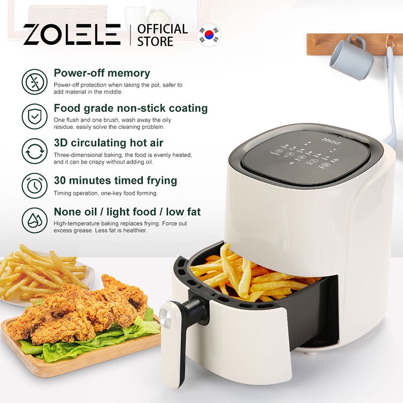 Nồi chiên không dầu ZOLELE ZA002 4.5L/6.5L chất lượng cao