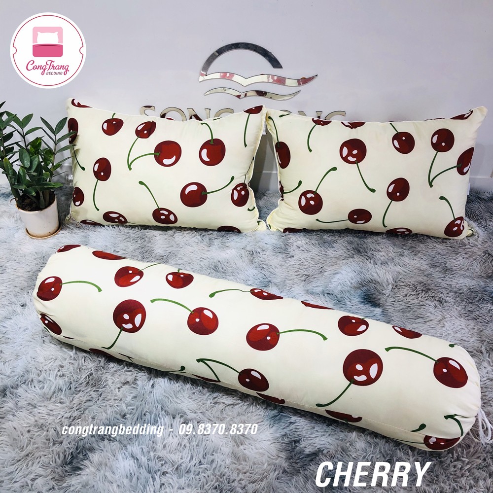 Vỏ gối ôm Cotton PL hoạt tính Nhiều Màu - Cotton Poly nhập Khẩu - Không Bai Xù, không phai màu (30cm x 100cm)