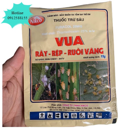 Vua Trừ Rầy Rệp 25wp (gói 15g) - VTNN Bắc Từ Liêm