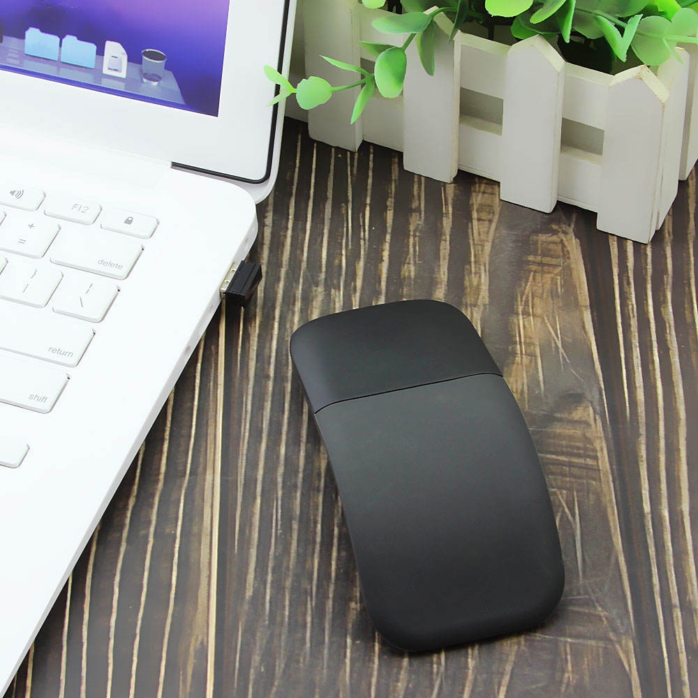 Chuột Không Dây Bluetooth 4.0 Siêu Mỏng Có Thể Gập Lại Cho Microsoft PC laptop Notebook