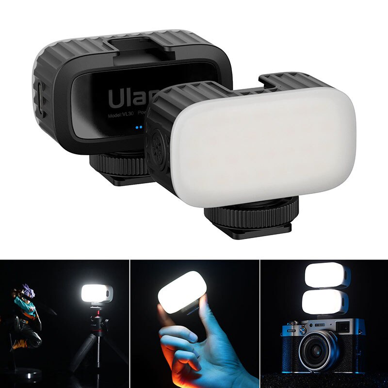 Ulanzi Đèn Led Vl30 5500k Mini Hỗ Trợ Quay Phim Gopro 9 8 Iphone 12 Pro Max 11 X Xs Max