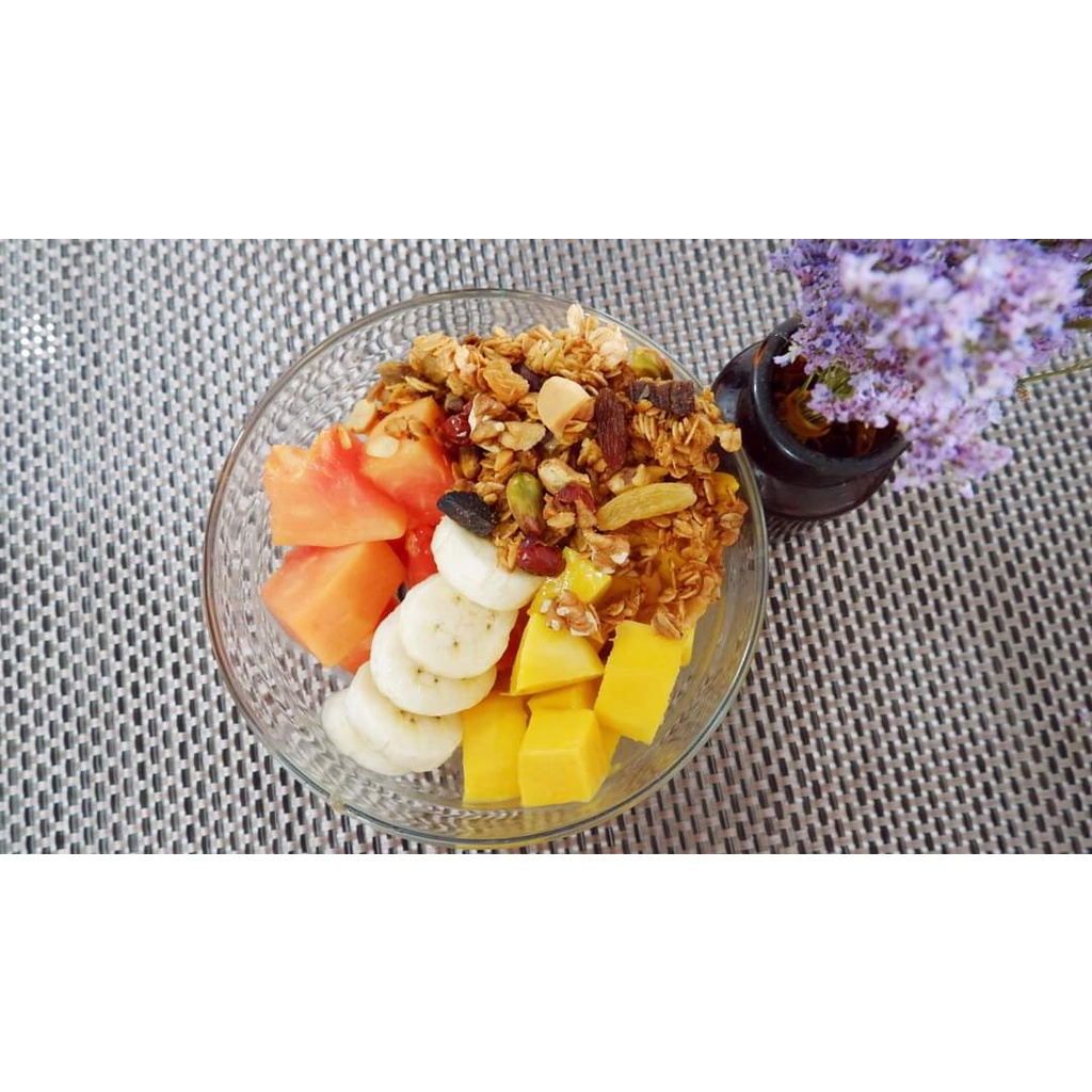 NGŨ CỐC ĂN KIÊNG VỊ SOCOLA 50% yến mạch - GRANOLA VỊ CHOCOLATE 500gr