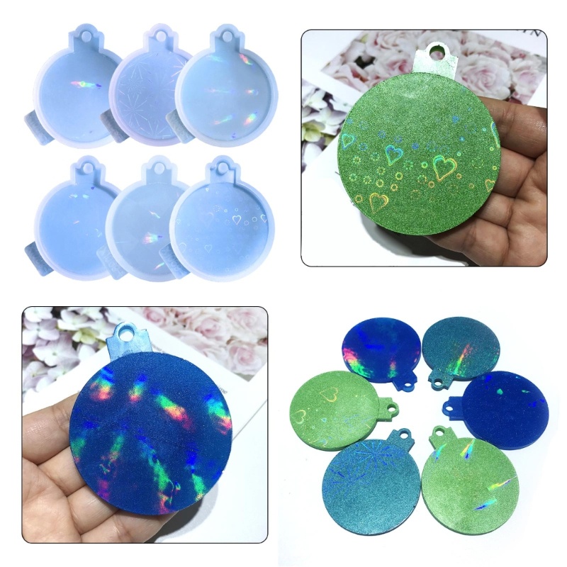 Sa Khuôn Làm Móc Khóa Bằng Nhựa Resin Hình Tròn DIY