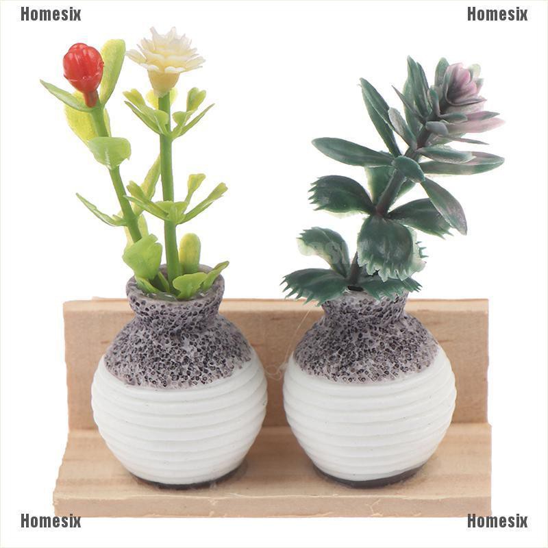 [HoMSI] 1:12 Dollhouse Miniature Wall Hanging Vase Plant Plant Pot Wall Hanging Decor SUU