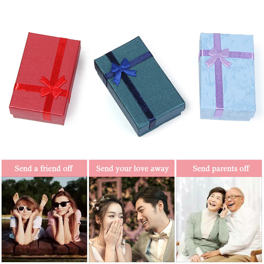 Set 1 / 6 Hộp Giấy Vuông Đựng Trang Sức